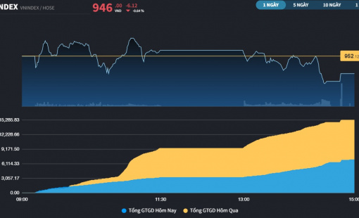 VN-Index bị giật xuống cuối phiên, HPG "nằm sàn"