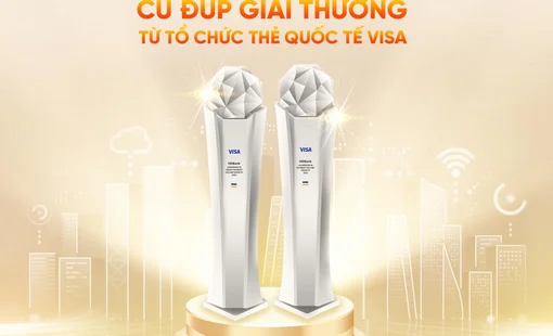 HDBank nhận cùng lúc 2 giải thưởng từ Tổ chức thẻ quốc tế Visa