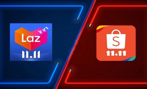 Shopee ngày càng vượt mặt Lazada về độ nhận diện trên trên nền tảng số