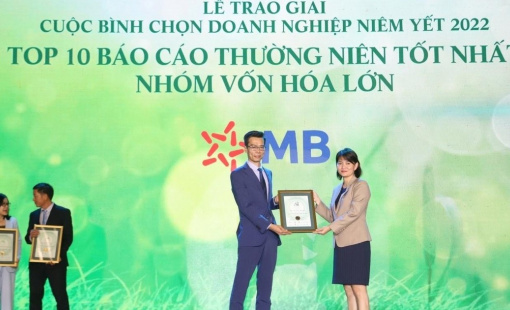 MB vào top 10 doanh nghiệp niêm yết có báo cáo thường niên xuất sắc nhất