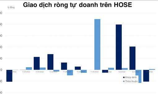 Tự doanh trả hàng qua khớp lệnh 28 triệu cổ phiếu NVL