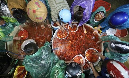Sôi động thị trường phục vụ lễ cúng ông Công, ông Táo