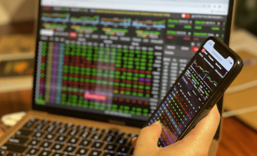 VN-Index thận trọng áp sát mốc 1.100 điểm