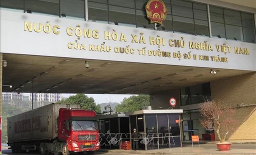 Nông sản là hàng xuất nhập khẩu chính qua cửa khẩu Lào Cai