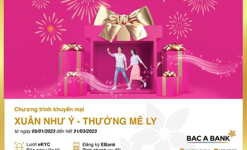 Đón Xuân như ý – Nhận tiền thưởng mê ly cùng BAC A BANK