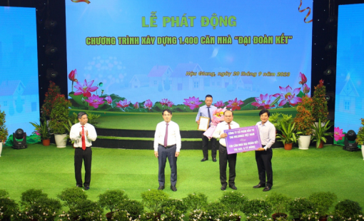 TNG Holdings Vietnam tài trợ xây 100 căn nhà Đại đoàn kết tại Hậu Giang