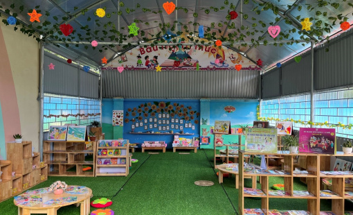 Xây thư viện xanh, TNS Holdings mang niềm vui đọc sách cho trẻ thơ