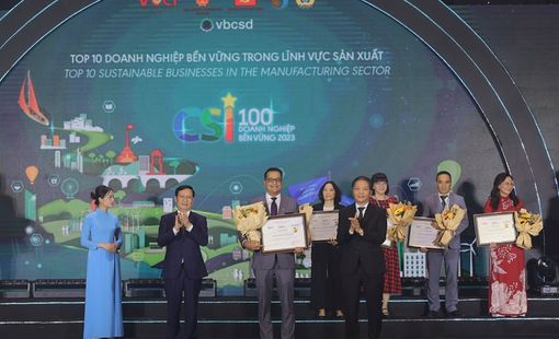 Nestlé Việt Nam dẫn đầu Top 100 Doanh Nghiệp Bền Vững trong 3 năm liền