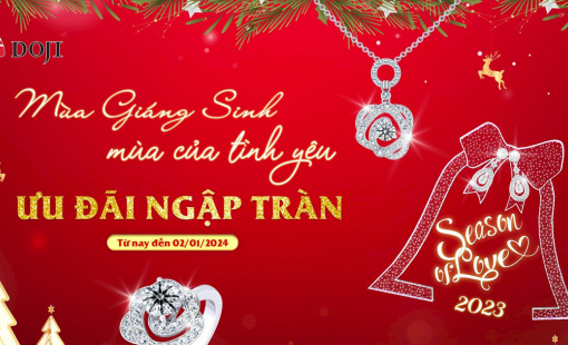 Cùng DOJI trao gửi món quà trang sức để mùa Noel tỏa sáng
