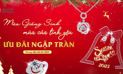 Cùng DOJI trao gửi món quà trang sức để mùa Noel tỏa sáng