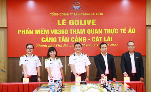 Golive phần mềm tham quan thực tế ảo VR360 cảng Tân Cảng Cát Lái từ độ cao 1000m