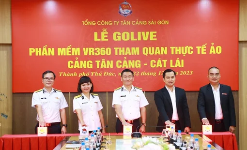 Golive phần mềm tham quan thực tế ảo VR360 cảng Tân Cảng Cát Lái từ độ cao 1000m
