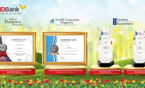 HDBank "thắng lớn" 4 giải thưởng quốc tế về chất lượng dịch vụ