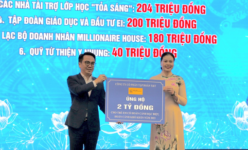 T&T Group ủng hộ 2 tỷ đồng hỗ trợ trẻ em có hoàn cảnh khó khăn