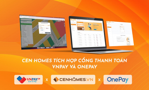 Dễ dàng tra cứu giá nhà đất trên Cenhomes.vn với VNPay, OnePay