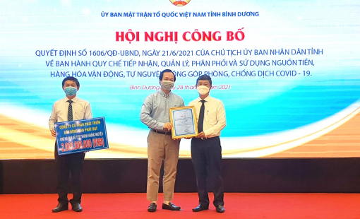 Phát Đạt được tỉnh Bình Dương vinh danh vì đóng góp cho cộng đồng