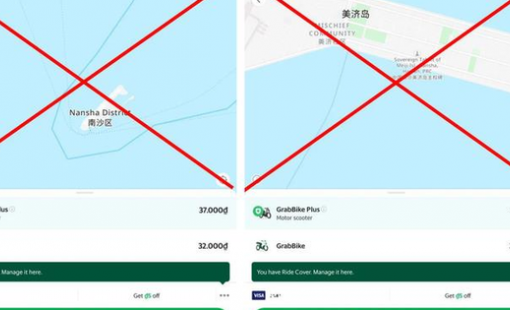Sau Yody, đến lượt Grab Việt Nam bị phạt 60 triệu đồng vì dùng bản đồ vi phạm chủ quyền biển đảo của Việt Nam
