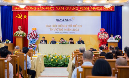 ĐHĐCĐ BAC A BANK: Thông qua phương án tăng vốn điều lệ lên gần 9.900 tỷ đồng