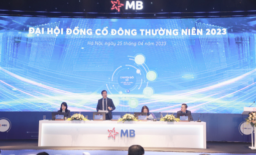 ĐHĐCĐ MB: Chưa có áp lực nợ xấu BĐS, đầu năm sau sẽ nhận chuyển giao ngân hàng yếu kém