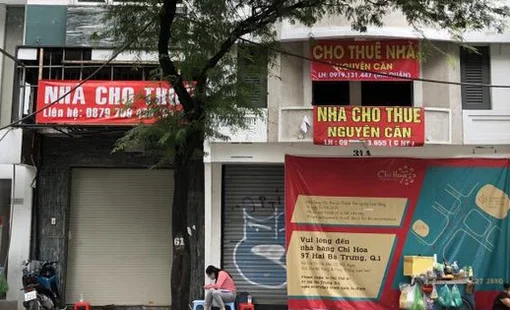 "Làn sóng" trả và thu hẹp mặt bằng kinh doanh trở lại, ngày càng xuất hiện nhiều biển cho thuê tại các tuyến phố lớn