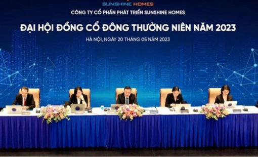 ĐHĐCĐ Sunshine Homes: Đặt mục tiêu 450 tỷ LNST năm 2023, tập trung phát triển các dự án lớn tại Hà Nội và TP. HCM