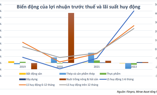 5 ngành có thể hưởng lợi khi lãi suất giảm, thép dẫn đầu với lợi nhuận tăng thêm 4,2%