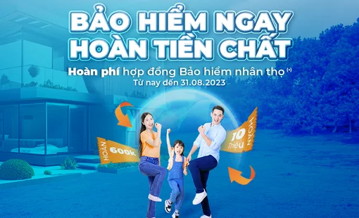 Ưu đãi hoàn tiền dành cho khách hàng tham gia bảo hiểm nhân thọ tại Sacombank