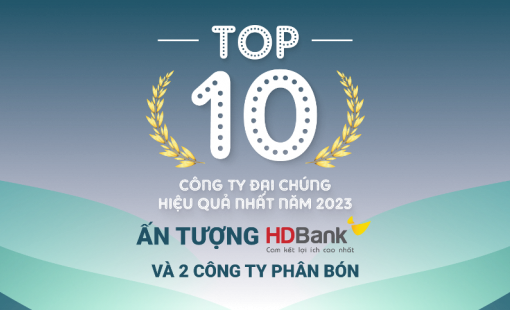 Top 10 công ty đại chúng hiệu quả nhất năm 2023: Ấn tượng HDBank