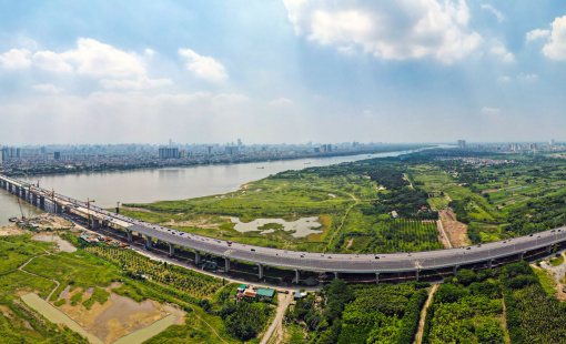 Cầu Vĩnh Tuy giai đoạn 2 thông xe ngày 10/10