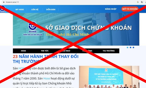 Sở Giao dịch chứng khoán TPHCM liên tục bị mạo danh