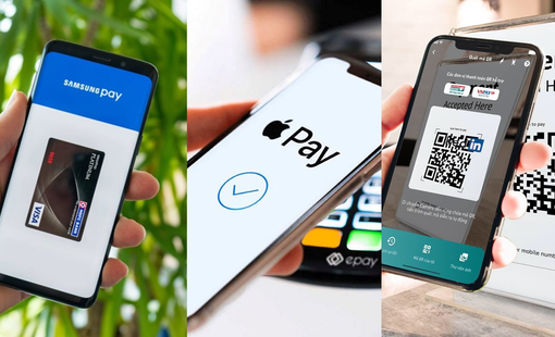 So sánh Apple Pay, Samsung Pay, thanh toán QR