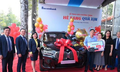 Sacombank trao 2 ô tô BMW hơn 4 tỷ đồng đến khách hàng tại Bạc Liêu và Vĩnh Long