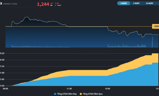 Thị trường trở lại với sự nhạt nhòa