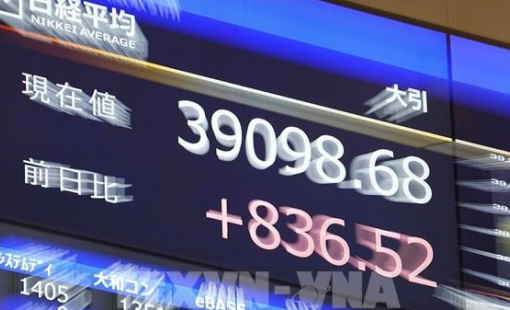 Chứng khoán châu Á đi lên nhờ hiệu ứng bitcoin