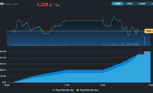 Thị trường giao dịch cầm chừng, khối ngoại dừng lại chuỗi 21 phiên bán ròng trên HOSE