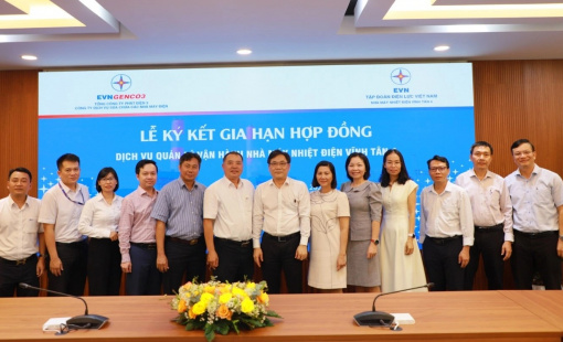 Công ty EPS thuộc EVNGENCO3 ký gia hạn hợp đồng dịch vụ quản lý vận hành với Nhiệt điện Vĩnh Tân 4