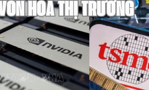 Giá trị thị trường của Nvidia và TSMC tăng vọt