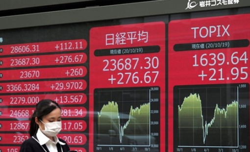 Chứng khoán châu Á phần lớn tăng điểm trong chiều 27/12