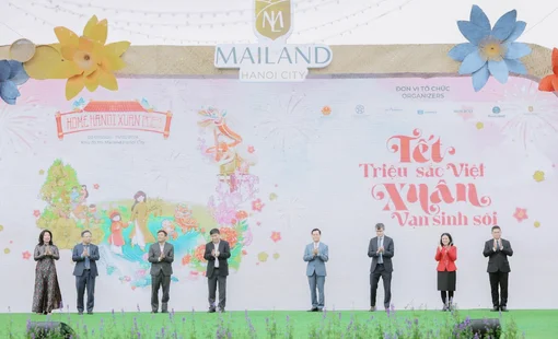 Khai mạc đường hoa xuân lớn nhất phía Tây Hà Nội - Home Hanoi Xuan 2024 tại Mailand Hanoi City
