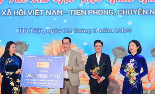 T&T Group tiếp tục ủng hộ 2 tỷ đồng hỗ trợ trẻ em nghèo