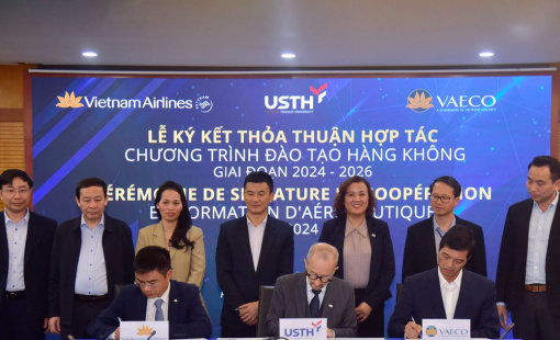Vietnam Airlines ký thỏa thuận hợp tác Chương trình đào tạo kỹ thuật hàng không