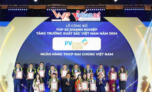 Vietnam Report vinh danh PVcomBank là doanh nghiệp phát triển nhanh nhất Việt Nam 2024