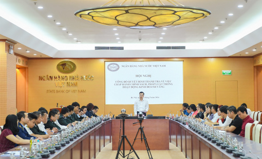 Quyết định thanh tra 2 ngân hàng và 4 doanh nghiệp kinh doanh vàng