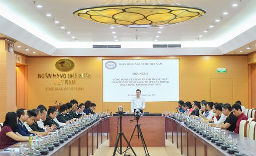 Quyết định thanh tra 2 ngân hàng và 4 doanh nghiệp kinh doanh vàng