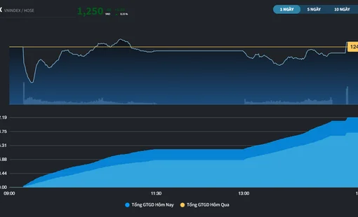 VN-Index có phiên tăng thứ 6 liên tiếp, dòng tiền tranh thủ bổ sung trong rung lắc