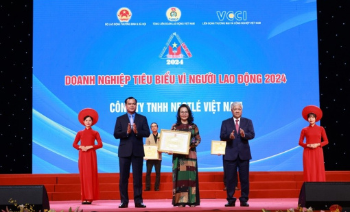Lần thứ 5 liên tiếp Nestlé VN được vinh danh “Doanh nghiệp tiêu biểu vì Người lao động”