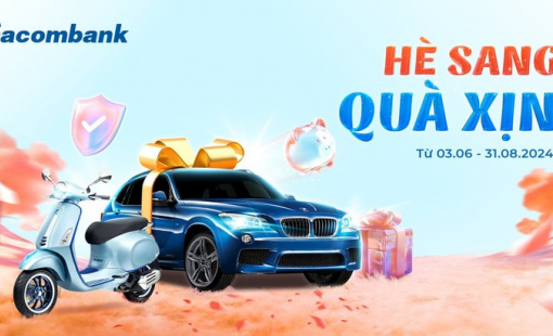 Cơ hội trúng 2 xe BMW cao cấp cùng nhiều giải thưởng giá trị từ Sacombank