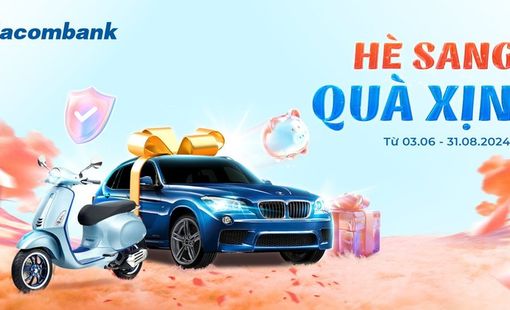 Cơ hội trúng 2 xe BMW cao cấp cùng nhiều giải thưởng giá trị từ Sacombank