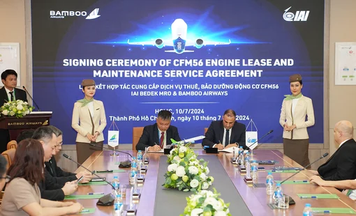 Bamboo Airways ký kết hợp đồng hợp tác 36 triệu USD với Tập đoàn Công nghiệp Hàng không Israel