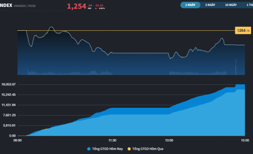 Mất hơn 10 điểm, thị trường tiếp tục làm nhà đầu tư thất vọng